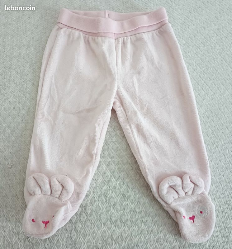 Kimadi - Pantalon doux à pieds 3 mois (image 1)