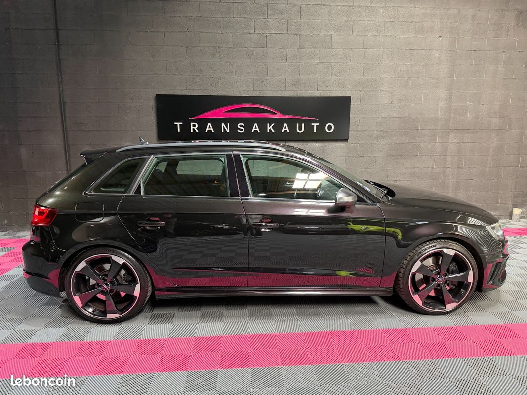AUDI S3 SPORTBACK 2.0 TFSI 300ch Quattro S-Tronic 6 - NOIR PANTHERE / SUIVI COMPLET / PACK CARBONE (image 6)
