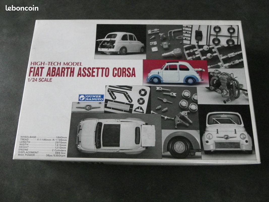 Gunze Sangyo 1/24 Fiat Abarth Assetto Corsa (High Tech Model 