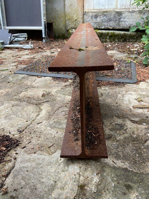 2 poutres IPN HEB acier très robustes, idéales pour travaux de rénovation, linteau ou mur porteur (image 5)