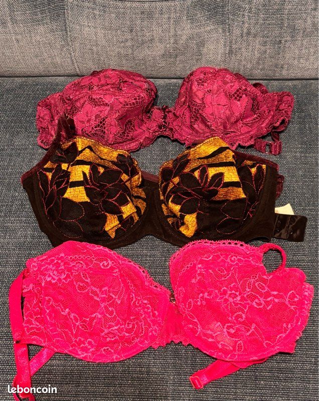 Soutien-gorge Eclizia By Lilly - 95B - Bordeaux - Fine Mousse - Réf E00657