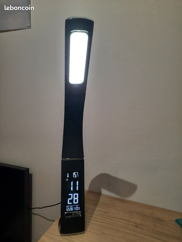 Lampe horloge de bureau (image 2)