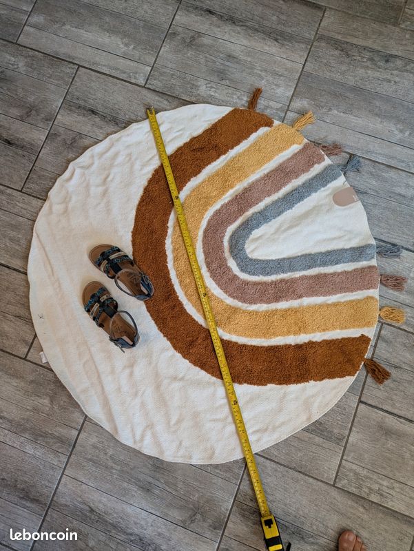 Tapis coton 100% pour enfant rond kave home (image 5)