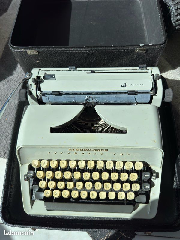 Machine à écrire Scheidegger typomatic TMS pièce rare (image 1)