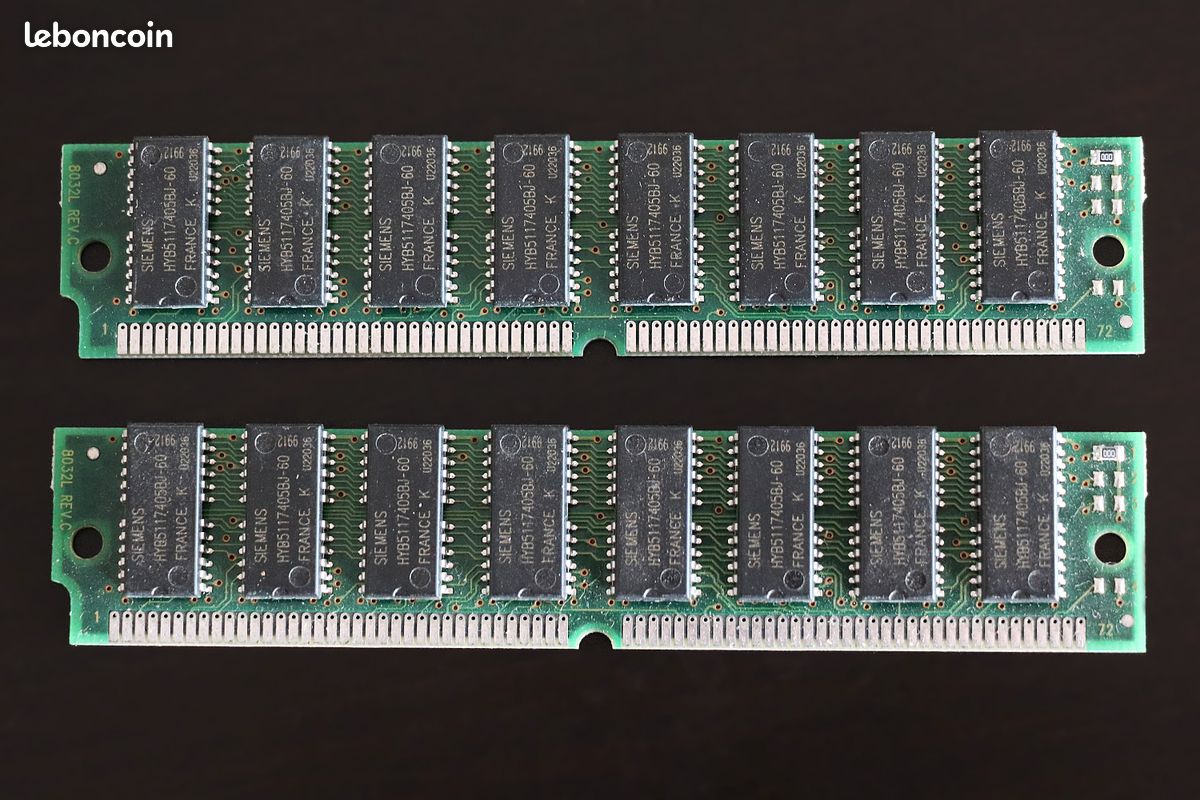 4x 32MB 72-pin 60ns Edo Simm non-Parité Mémoire 8x32 5V 128MB RAM Apple