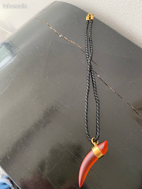 Collier Homme En Acier Avec Pendentif Corne D'Abondance - Bijoux Des Lys - Neuf