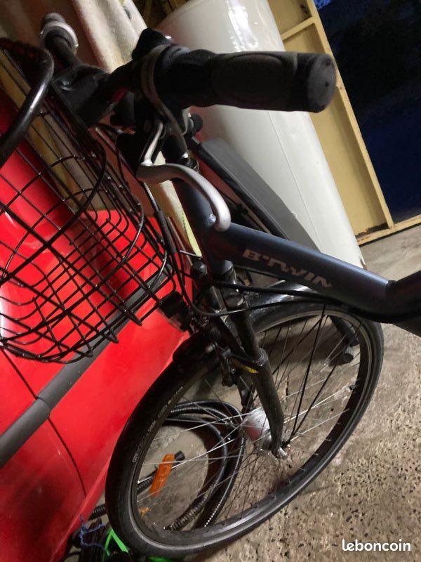 Vélo btwin original520 avec panier et porte courses (image 4)