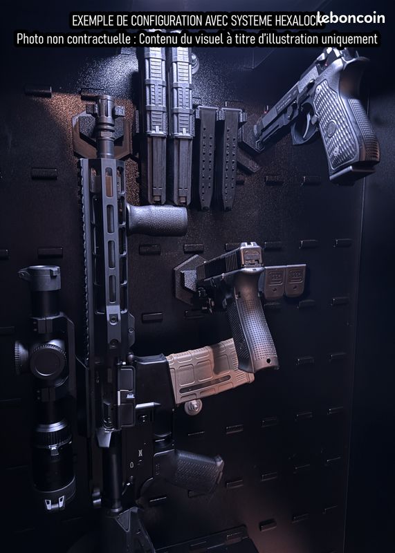 Support Magnétique Puissant 20kg Pour Arme - Holster Aimanté Anti-Rayures Avec Revêtement Caoutchouc Pour Pistolet, Fusil Et Magazines