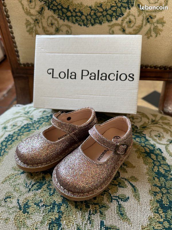 Next Sandales à paillettes or rose 4 neuves avec étiquettes