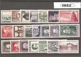 Collection ISB COLLECTION Collection Complète De Timbres Neufs France 1952 - ISB COLLECTION - Année Complète, Neufs, Authentiques ISB Collection Philatélie Rare
