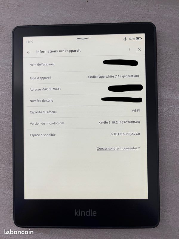 Liseuse Amazon Kindle Paperwhite 11ème génération sans pub (image 3)