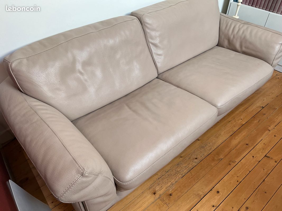 Canape en cuir Roche Bobois (image 3)