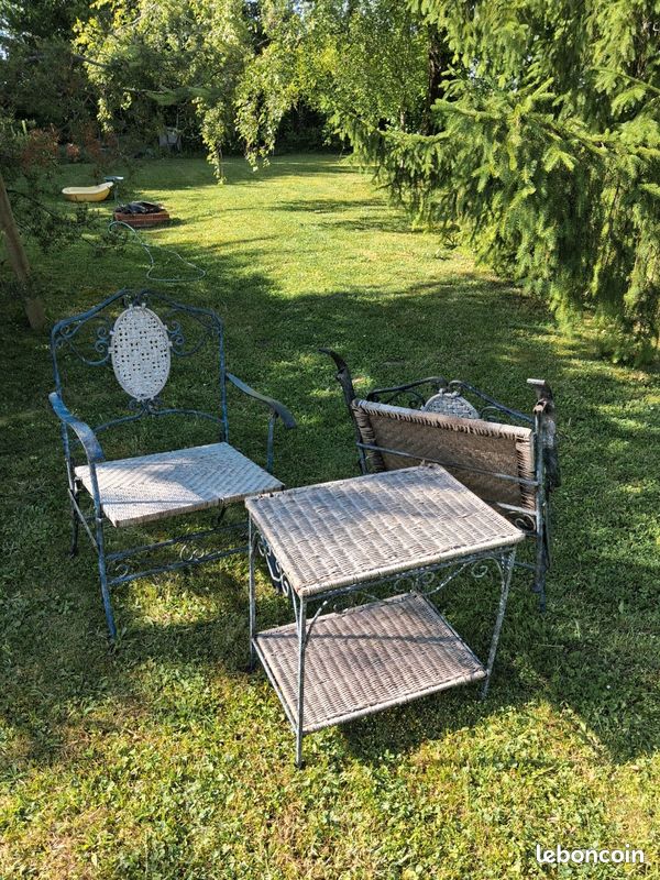 Duo en osier et fer forgé (image 2)
