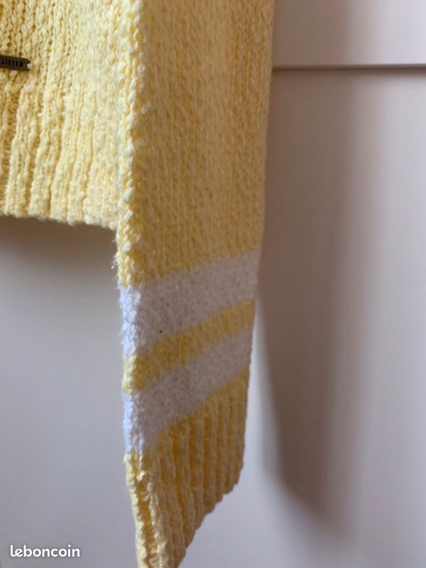 Pull Hollister jaune S (image 6)