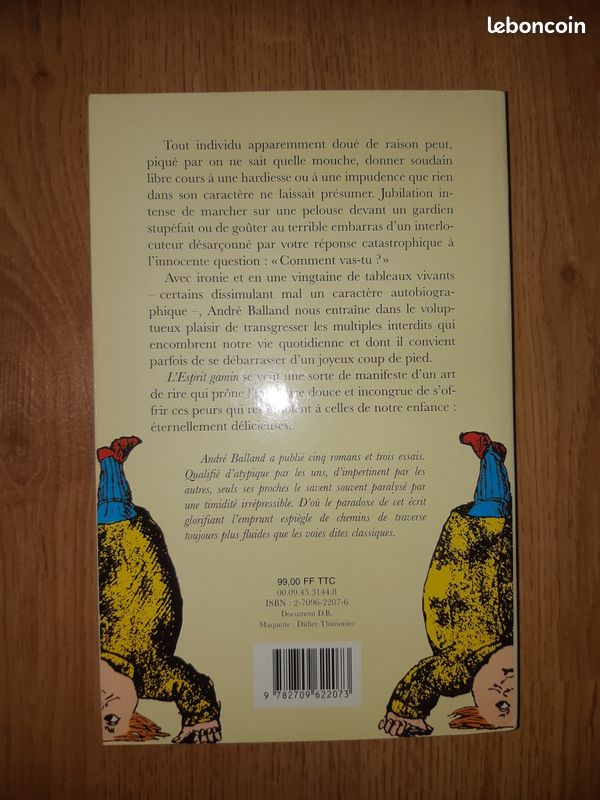 Livre L'esprit Gamin de André Balland (image 2)