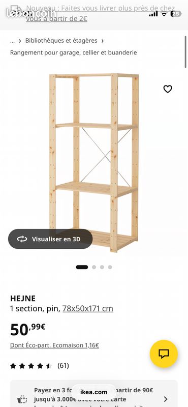 Vend Étagère Hejn IKEA (image 1)