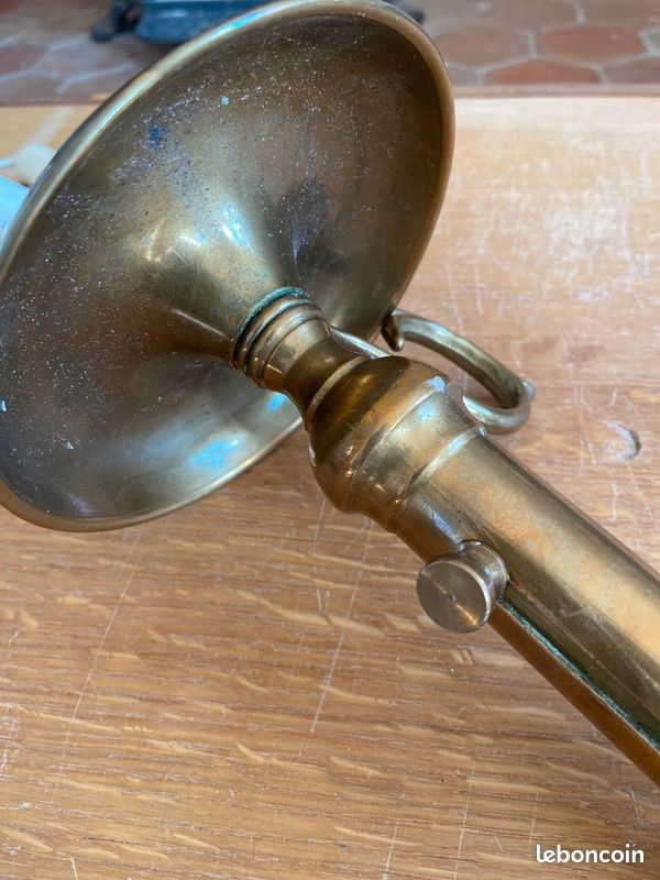 Paire de bougeoirs en cuivre vintage (image 6)