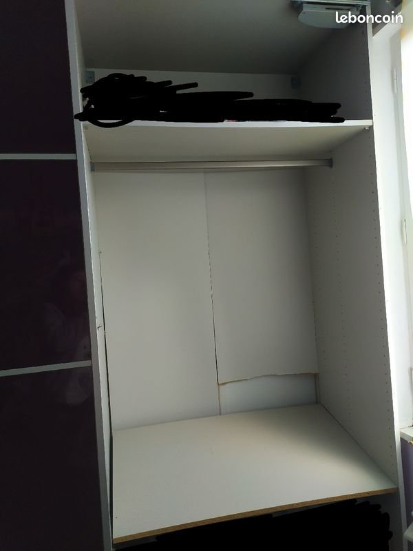 Armoire coulissante Vitré violet (image 5)