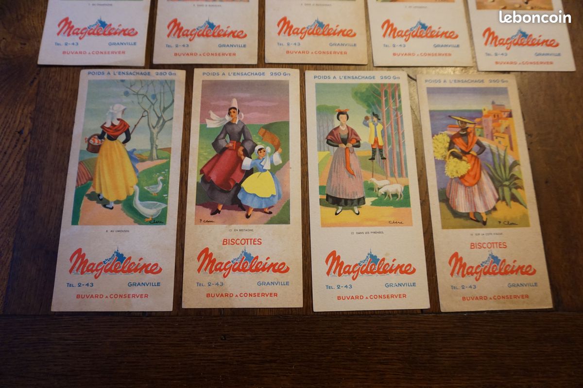 LOT BUVARDS publicitaires Flan Lyonnais entremets vintage EUR 7,00