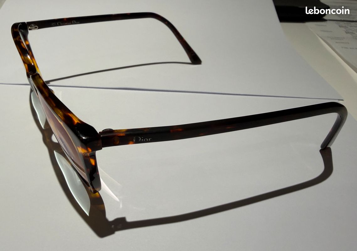 Véritables Monture lunettes Dior MONTAIGNE55 couleur écaille claire pour femme (image 7)