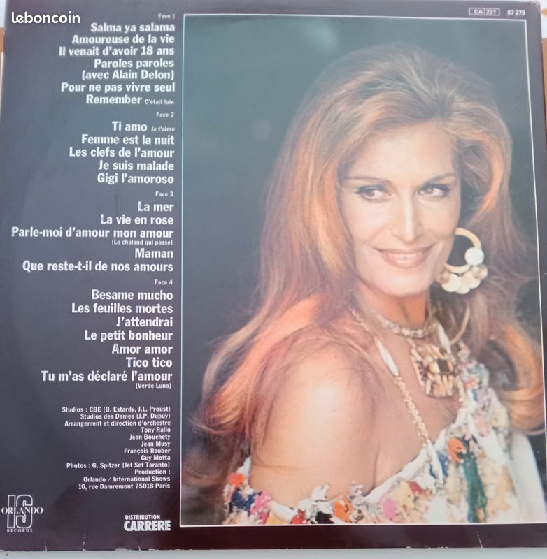 Disque vinyl Et Dieu crea Dalida (image 2)