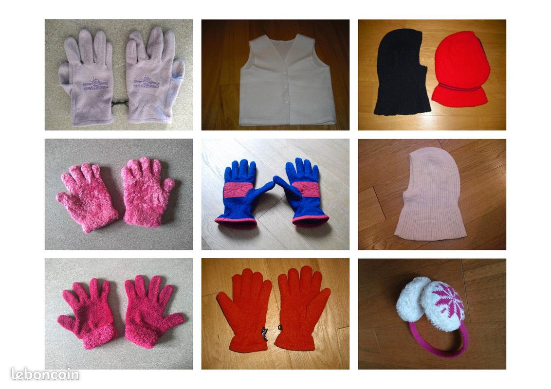 Accessoires hiver/ski enfants (cagoules, gants, bonnets) (image 1)