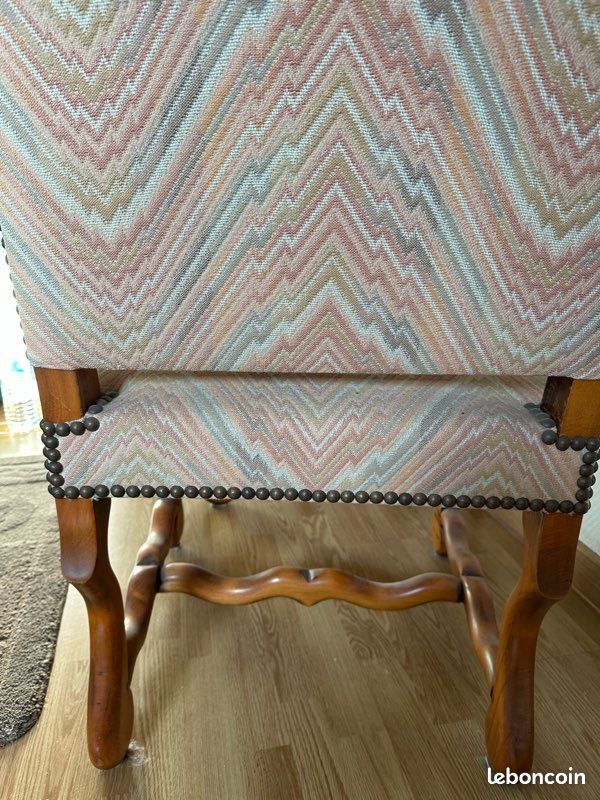Lot de 2 fauteuils style Napoléon 3 (image 4)