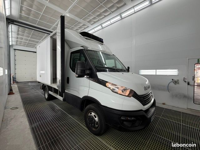 Iveco Daily CHASSIS CABINE FRIGO 12M3 160 CV ROUES JUMELEES HAYON CAISSE CAZAUX GROUPE THERMOKING... (image 2)
