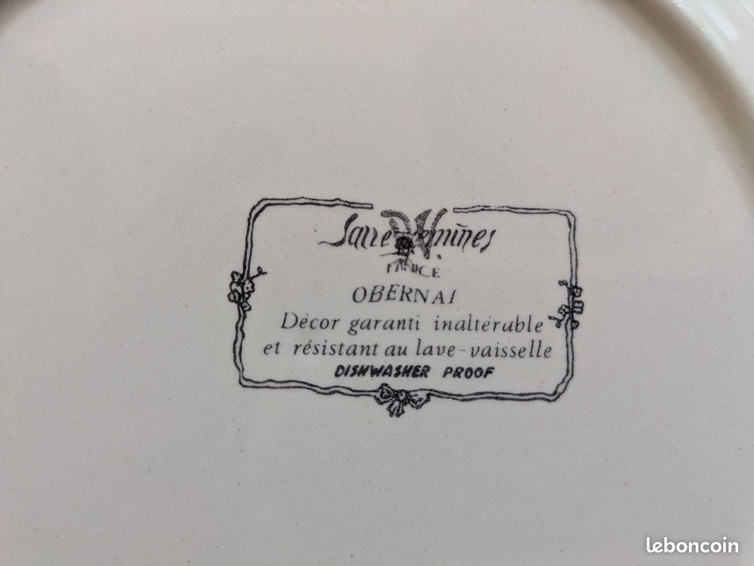 Assiettes (12+10) Sarreguemines Obernai (image 6)