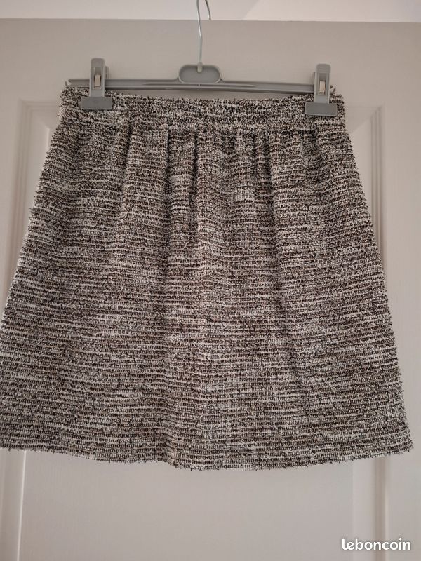 Jupe noire beige & doré Camaïeu - juju19 (image 9)