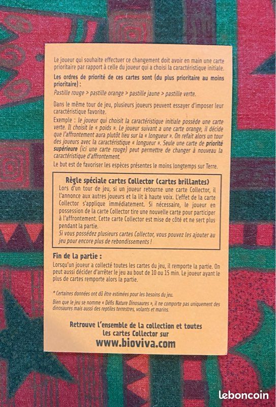 Jeu de cartes « Défis nature - dinosaures » (image 5)