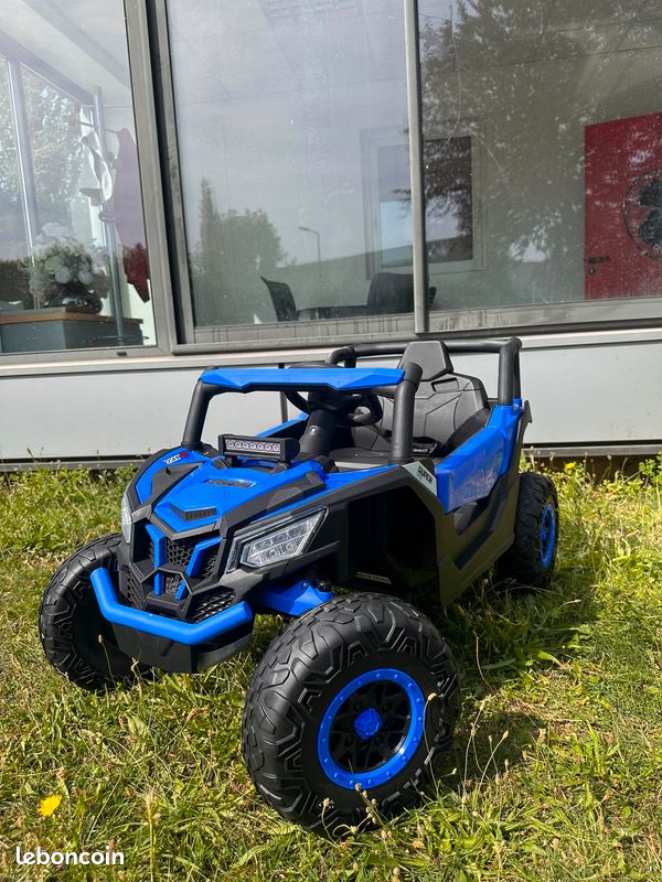 Buggy Électrique Enfant 12V Bleu – 2 Moteurs, 1 Place (image 1)