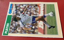 Fiche Onze Mondial 1993 - Michel Platini (France) - Collection Panini Vintage