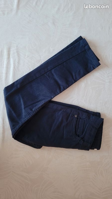 Pantalon jean bleu marine Jamais porté 10 ans (image 8)