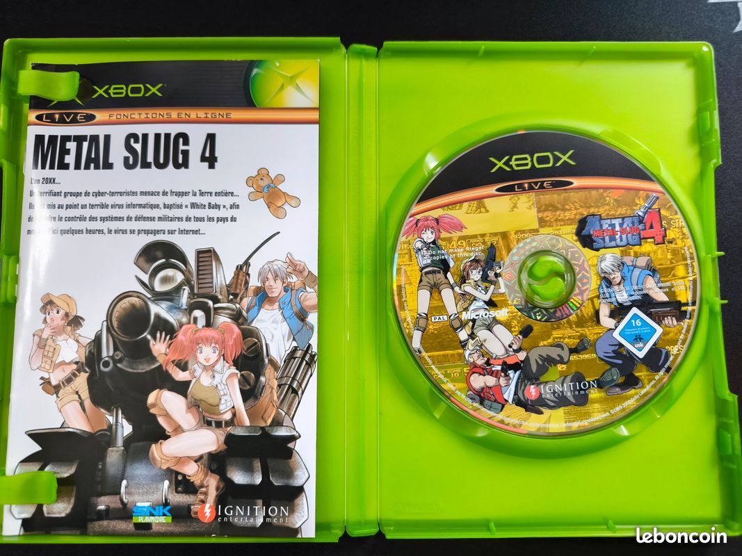 Jeu Xbox Metal Slug 4 - Version Complète (boîte, Notice), Bon état