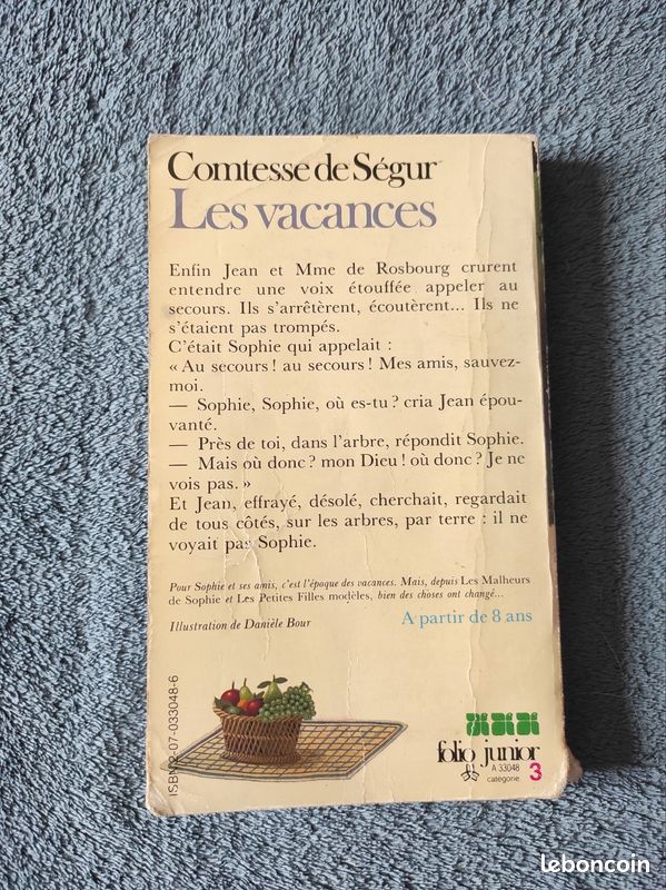 Livre - Les vacances, La Comtesse de Ségur (image 2)