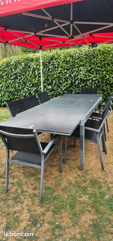 Table de jardin et 12 fauteuils (image 1)