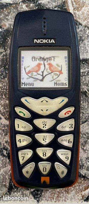 Nokia 3510i (RH-9) Bleu Orange Pour Pièces - Avec Batterie Nokia BLC-2