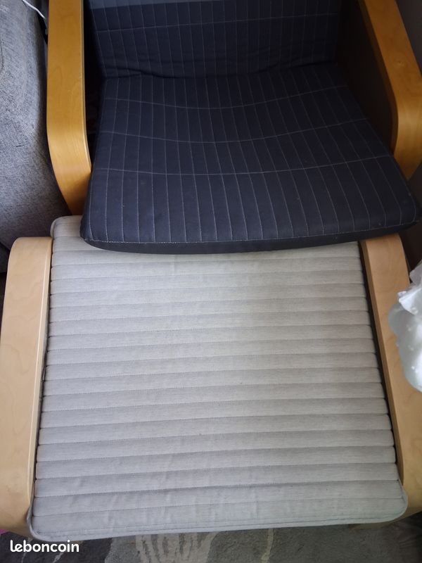 Fauteuil avec repose pieds Ikea (image 2)