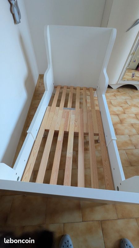 Lit enfant évolutif - extensible Ikea Blanc (image 1)