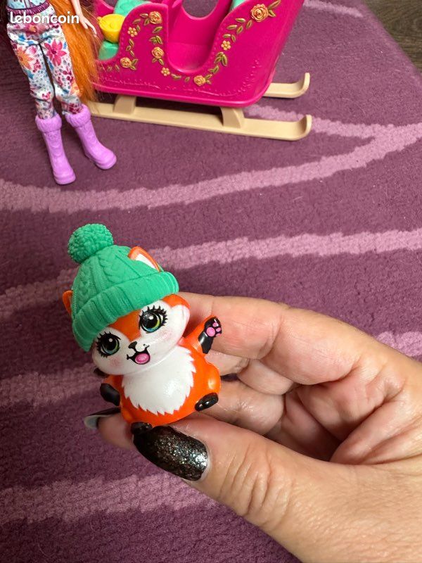 Poupée Enchantimals Félicity Renard avec traîneau Jeux Jouets