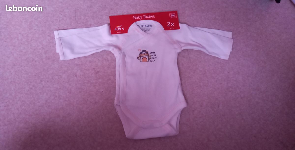 Body pour bébé 1 mois fille (image 2)
