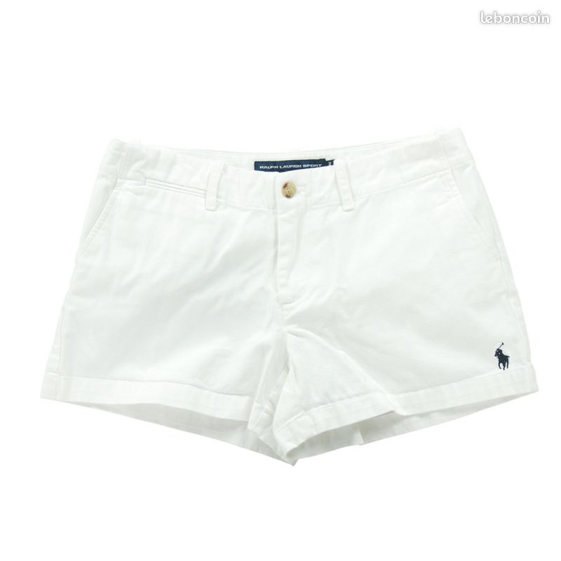 Polo Ralph Lauren Short Femme Taille S Blanc #QWE0981 Vêtements