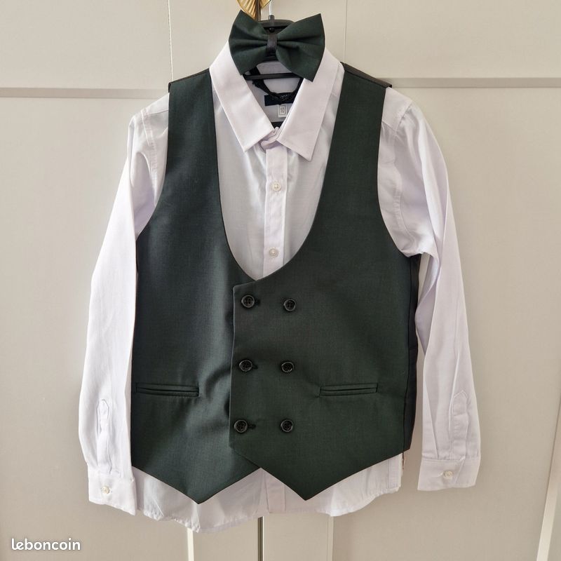 Costume vert garçon taille 10 ans complet neuf (image 2)
