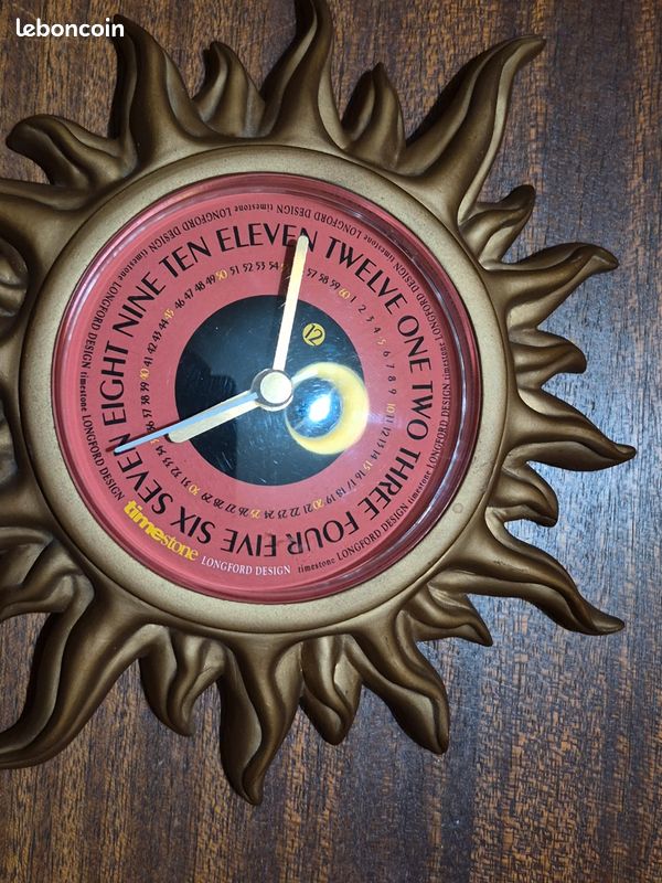 Horloge Vintage "Sunburst" - Timestone Longford Design - Années 90 (image 5)