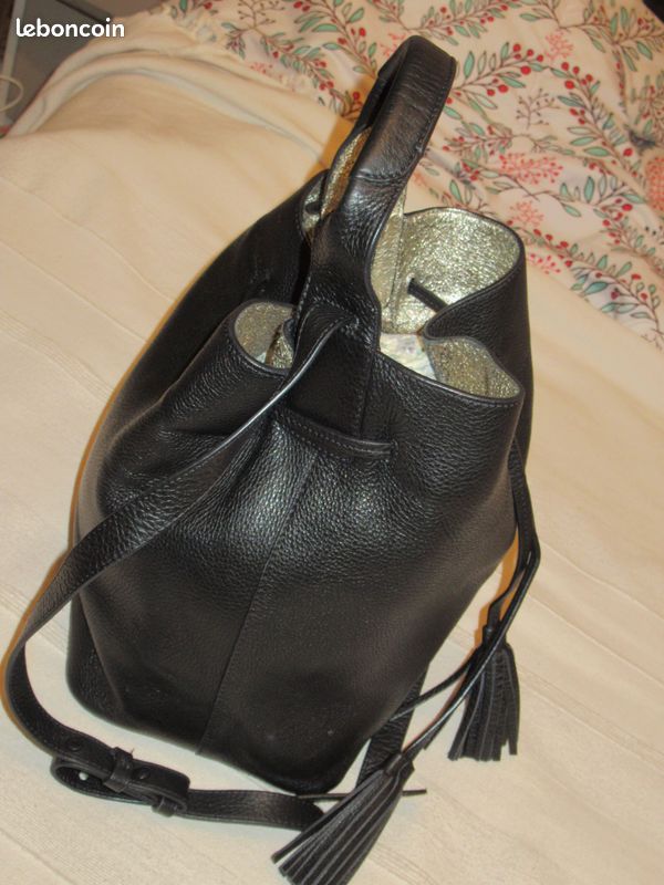 Sac seau Gerard Darel tout cuir avec dust bag (image 8)
