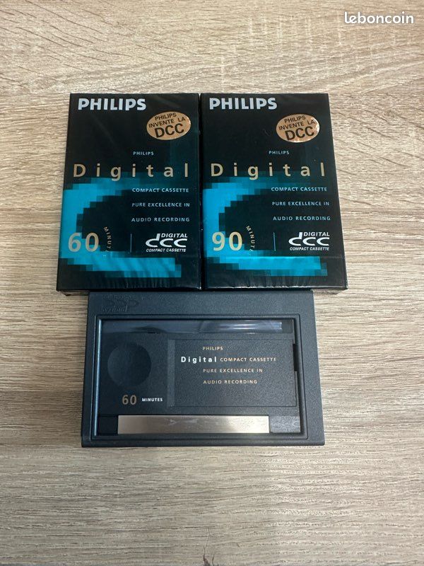 Lot de 2 cassettes Philips DCC 90 minutes - Photo, audio & vidéo