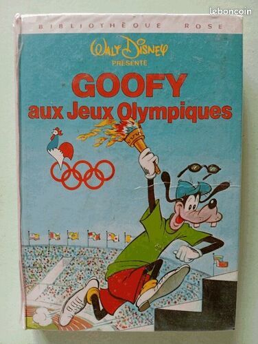 [Livre] Goofy aux jeux olympiques (bibliothèque rose) - Bon état (image 1)
