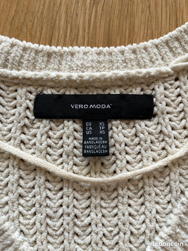 Pull Vero Moda Noir - Taille L / 40 - Occasion Très Bon état