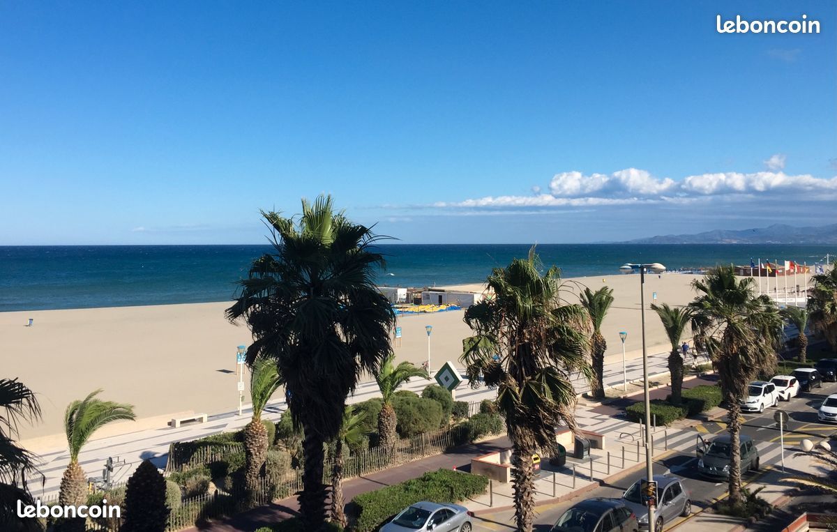 Canet plage, bel appartement taversant,front de mer (image 1)
